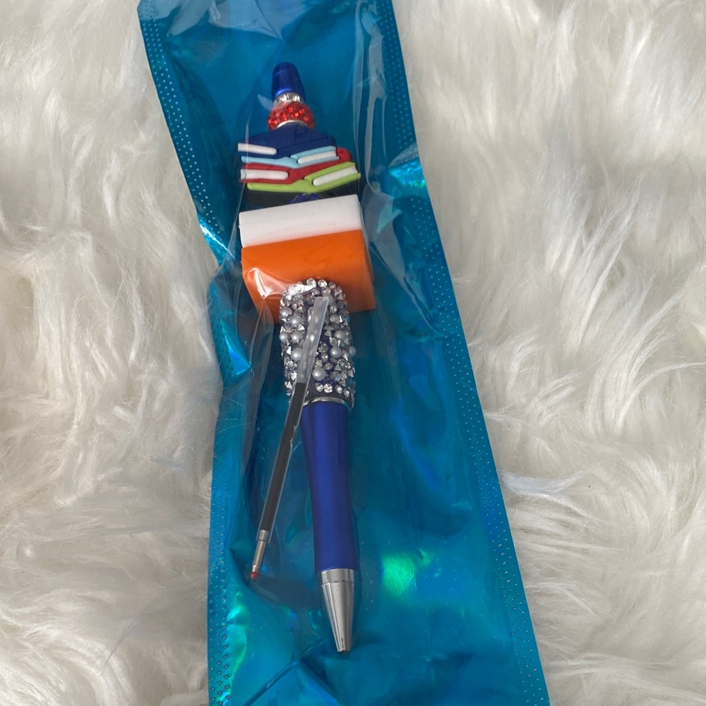Colorful Novelty Pen with Rhinestones